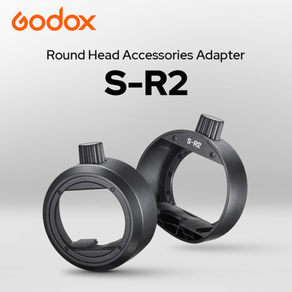Godox S-R2 Magnetic Round Head Accessories Adapter for AD200ProII , AK-R1, Canon ,Nikon ,Sony, Yongnuo Speedlight