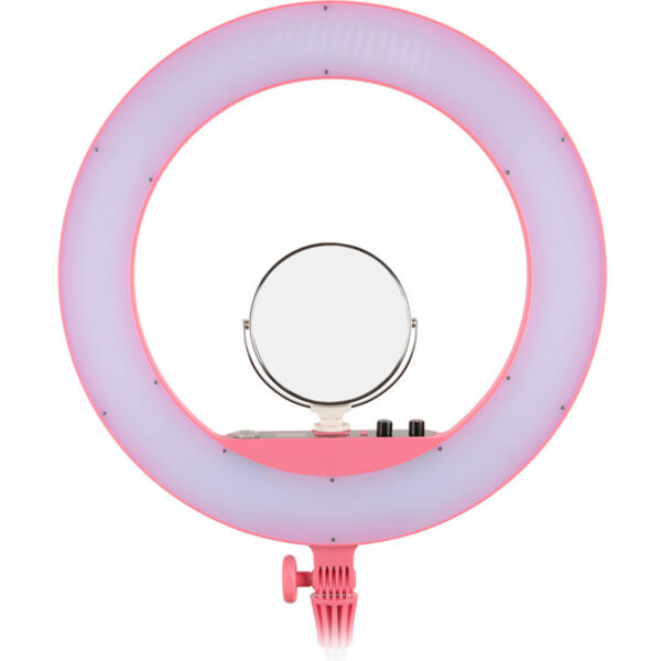 Godox LR160 18W 19" Large Bi-Colour LED Ring Light (3300-8000K) - Pink