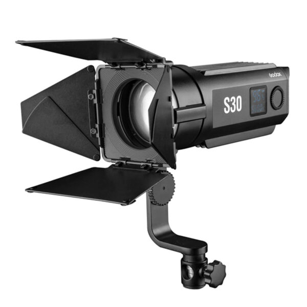 Godox S30 Focusing LED Spot Light ( AC Power Supply ) Adjustable Beam Angle 6? to 55?)