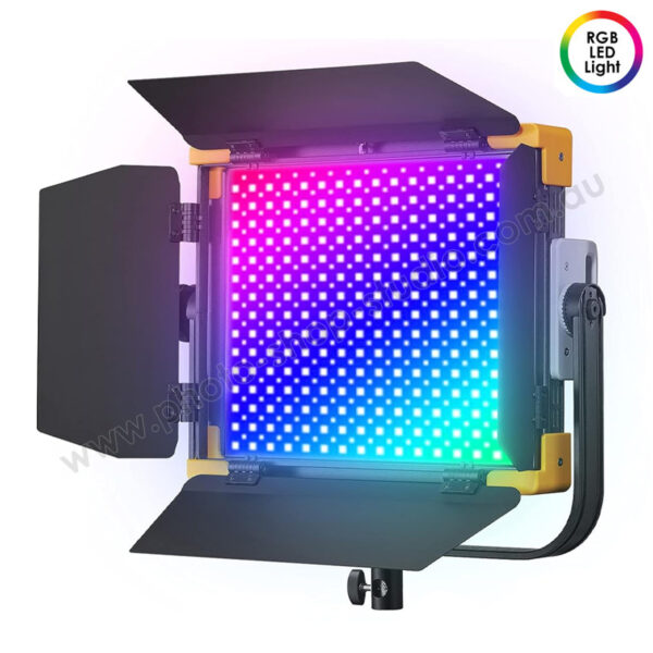 Godox LD75R 75W RGB Video LED Light Panel with Barn Door (2500K-8500K , AC Power / V-mount Battery)