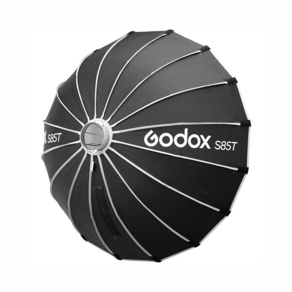 Godox S85T 85cm Silver Interior Parabolic Quick Release Softbox (Bowens mount) (Black & Silver)