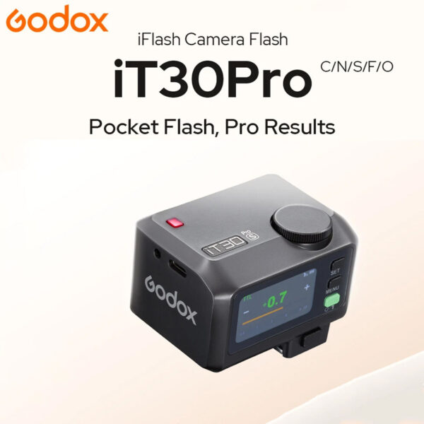 Godox iT30Pro C TTL iFlash Mini Camera Flash for Canon (Black)